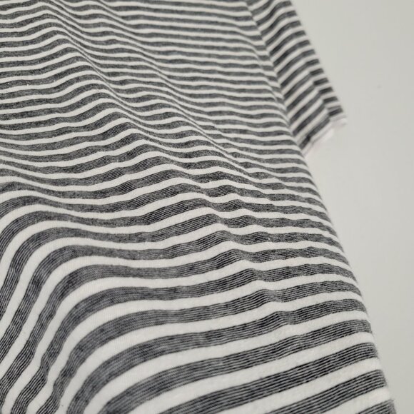 Theory Rylee Pima Cotton Short Sleeve T-Shirt Striped Black White Size XS - Picture 8 of 13